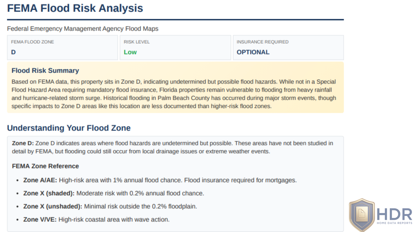Understanding Your Report Sections | Property Risk Report Guide ...